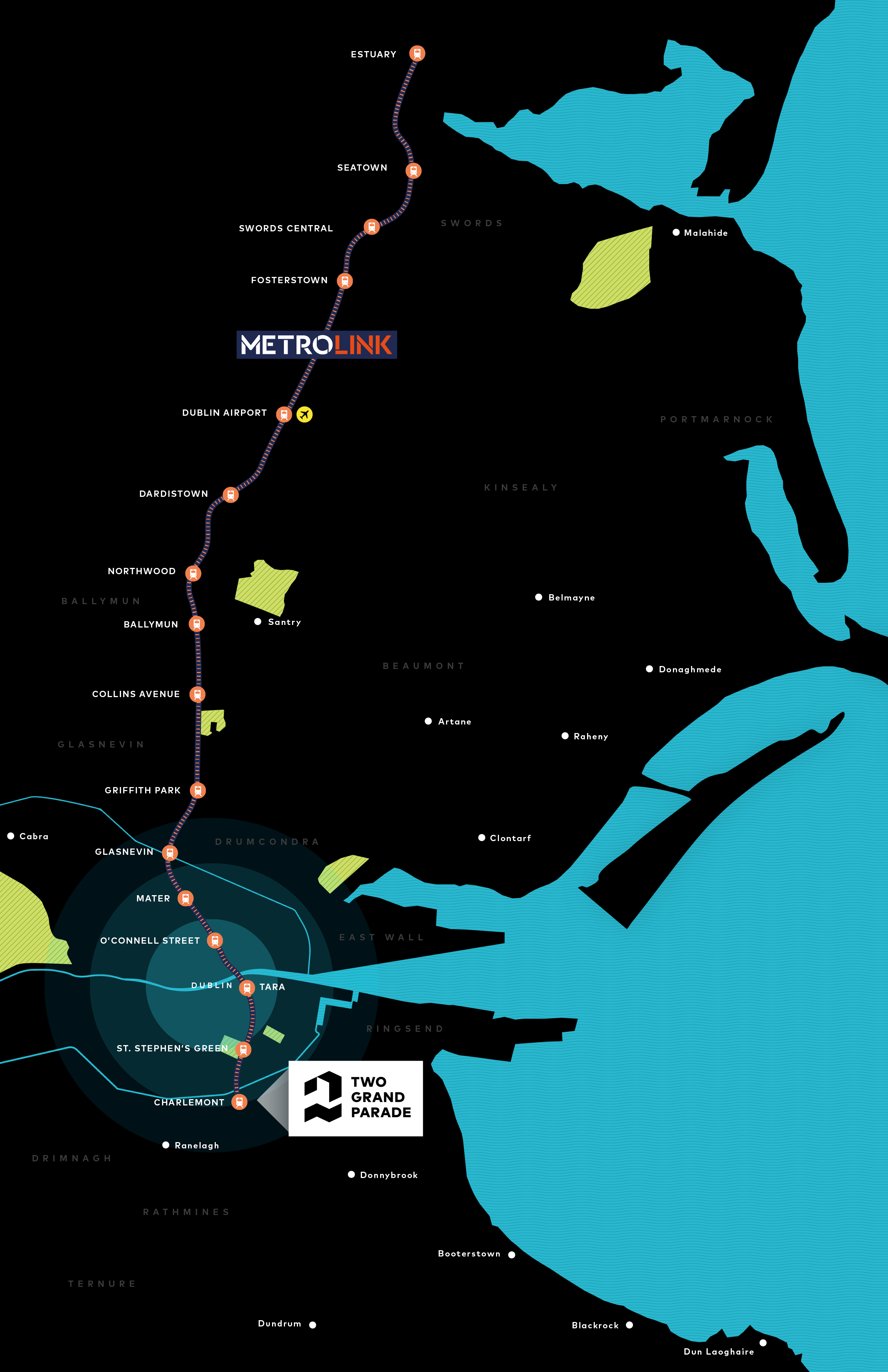 MetroLink map